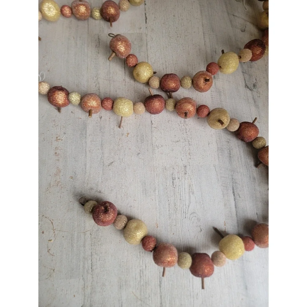 Unique apple garland Thanksgiving fall hanging wall home decor fruit string
